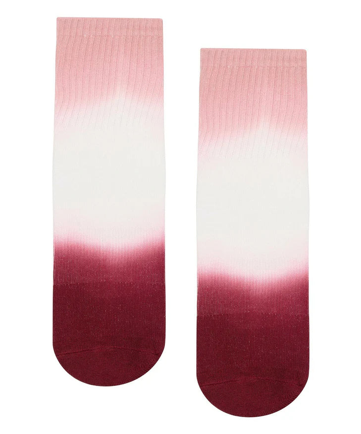 MoveActive Crew Non Slip Grip Socks - Berry Kiss
