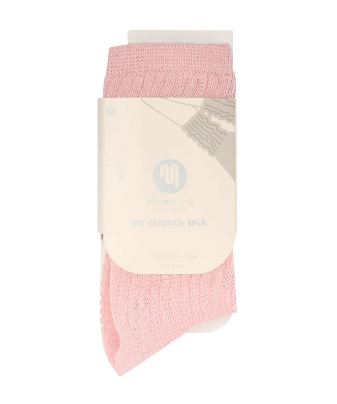 MoveActive Scrunch Non Slip Grip Socks - Pink