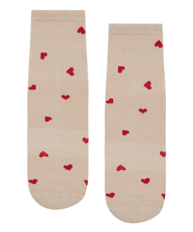 MoveActive Crew Non Slip Grip Socks - Love Me